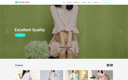 欧美风格外贸孕妇夏装连衣裙服装html5网站制作模板带源码